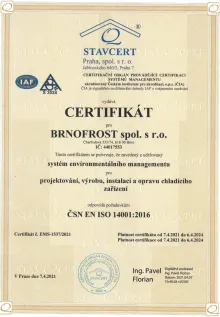 Certifikát ISO 14001